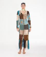 Motifs Patch Dress