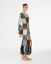 Motifs Patch Dress