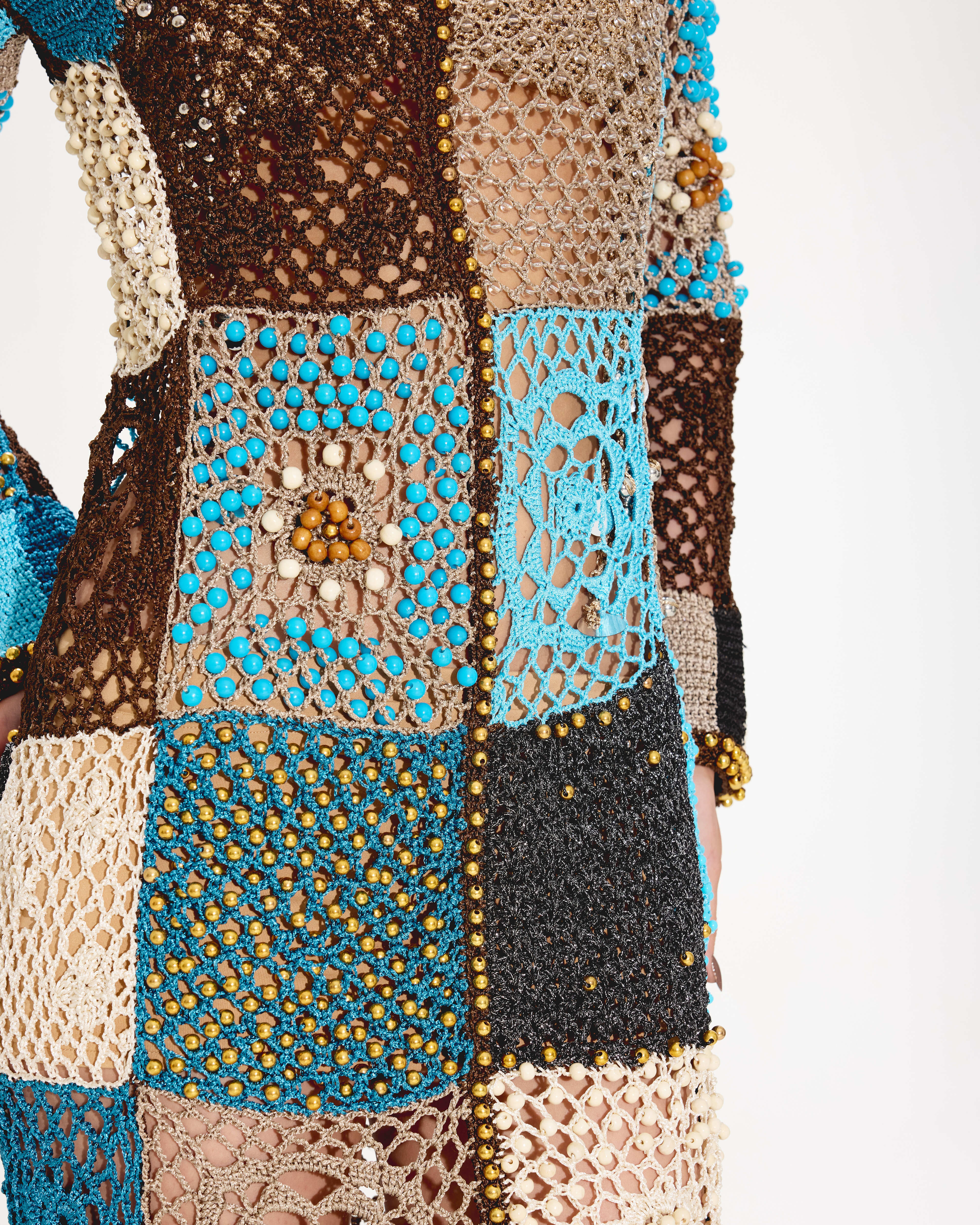 Motifs Patch Dress