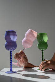 Dreamlike wine glasses Trio