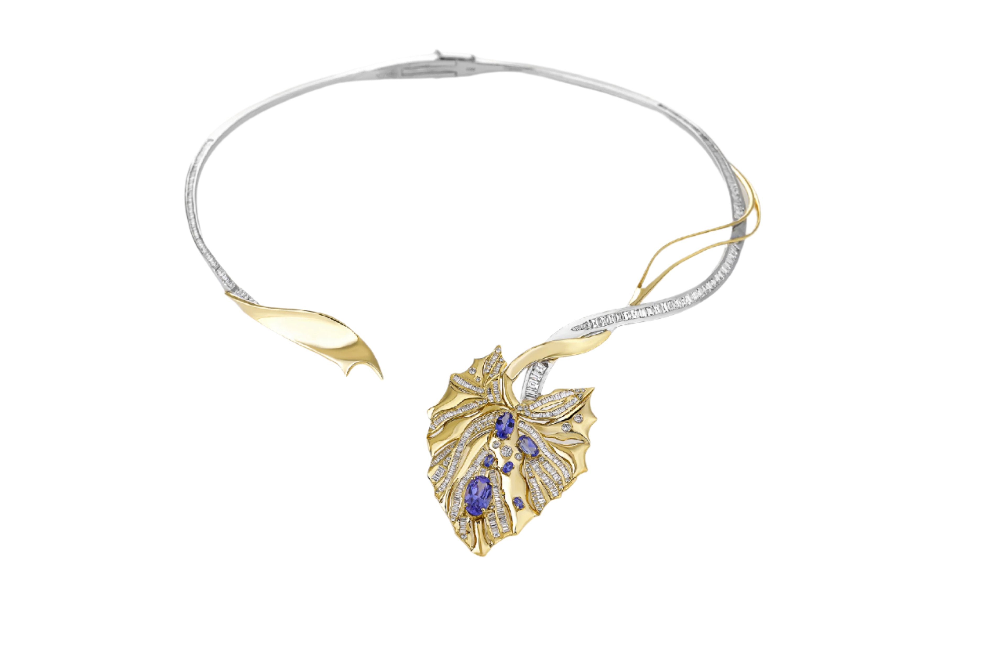 Leaf Torque Necklace