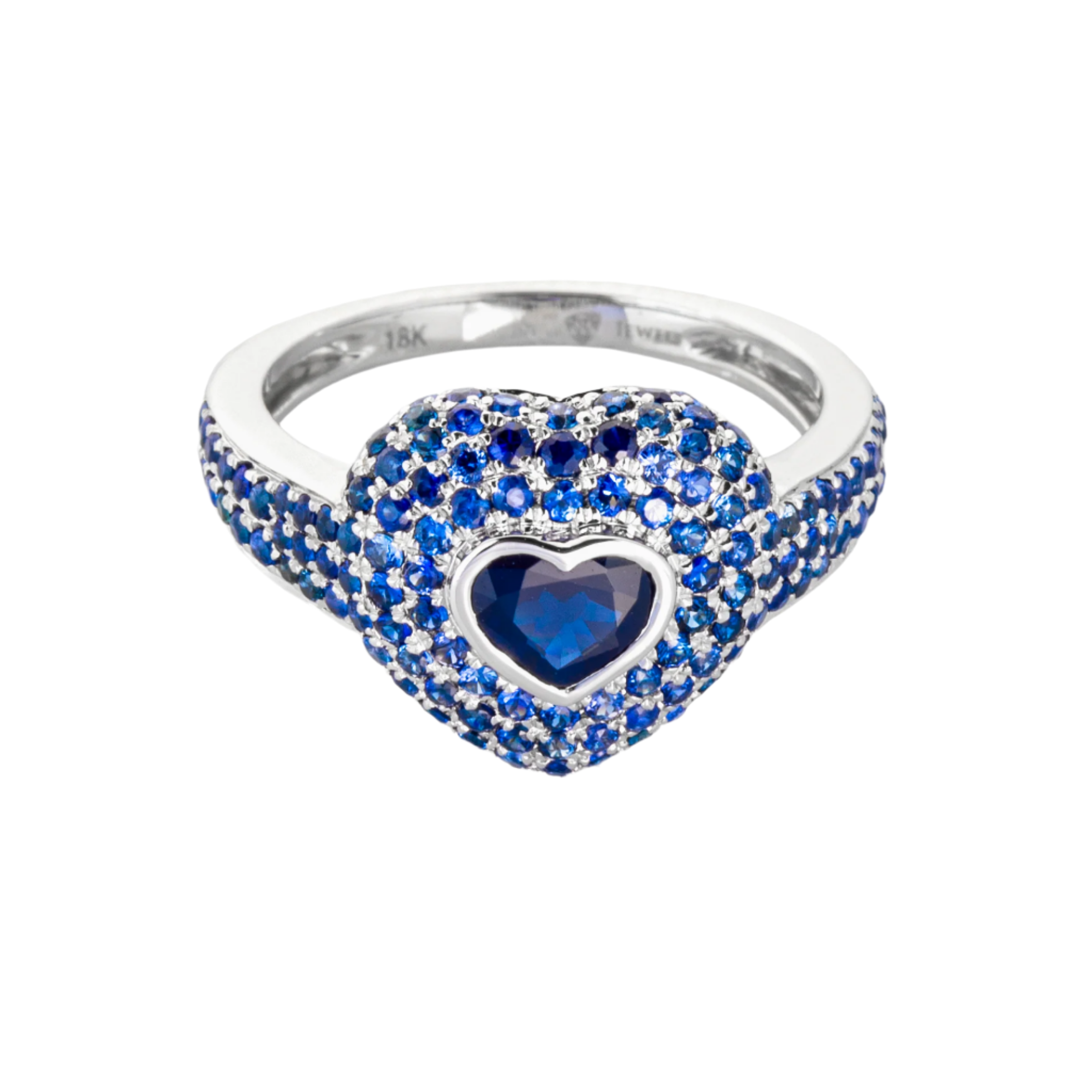 Pinky - 18K WG / Blue Sapphire MQ Ring
