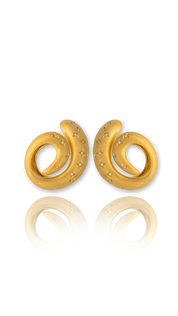 Skin - 18K YG / Dia Earring