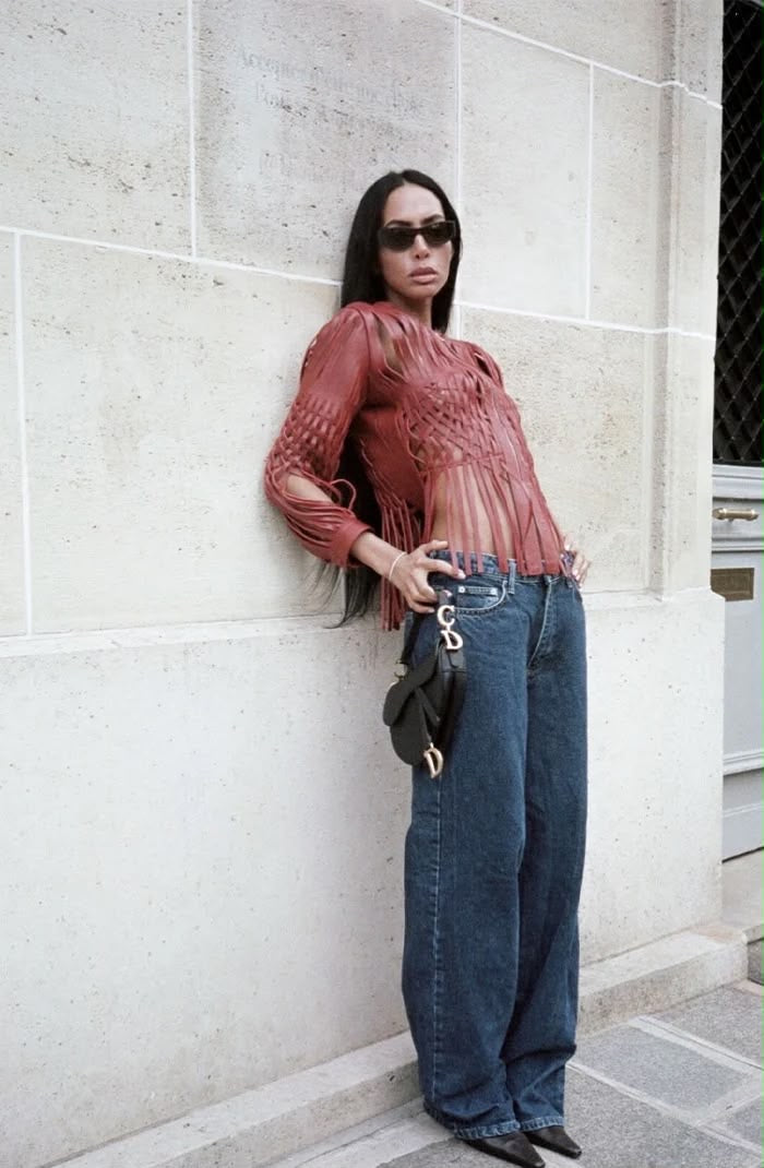 Attalea Leather Jacket Red