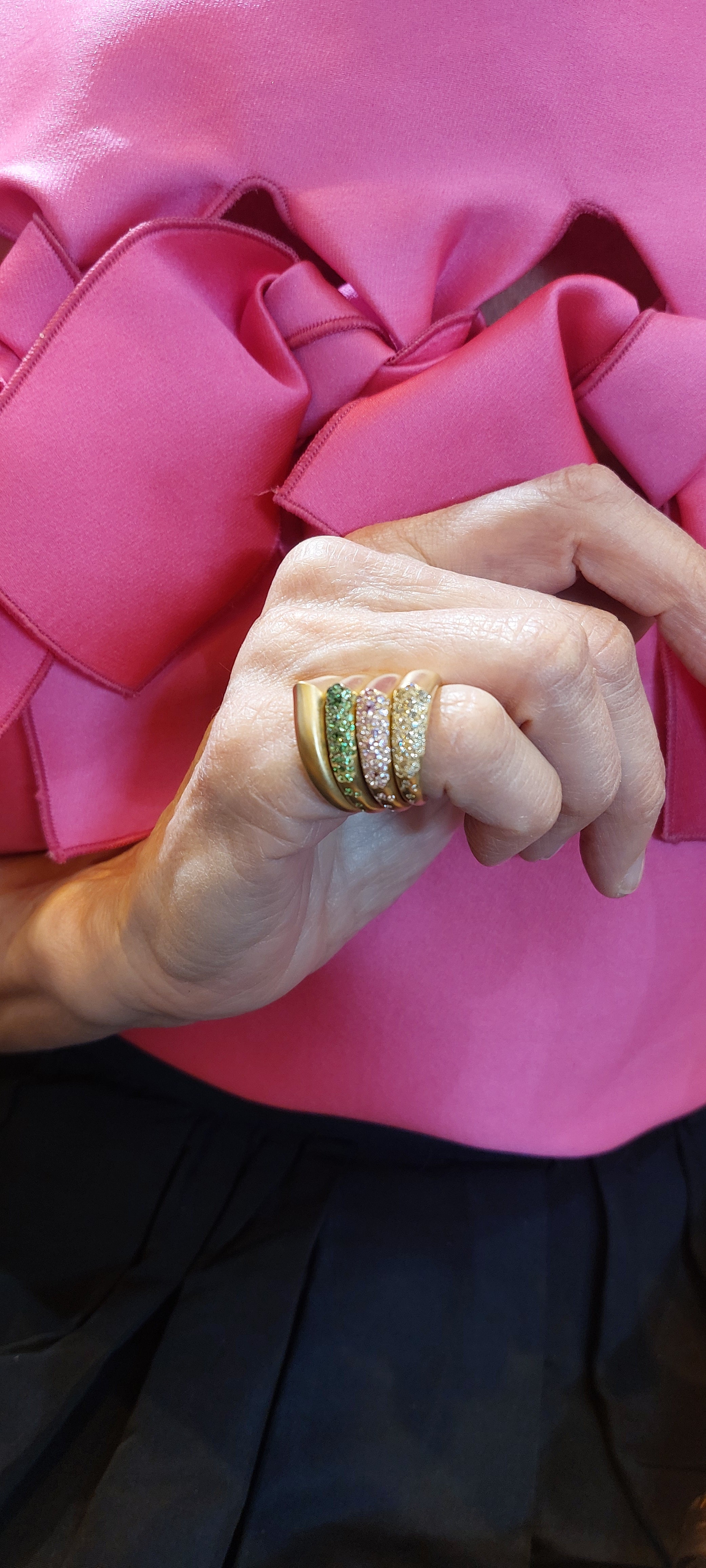 The Arch Power Stripe Small Ring