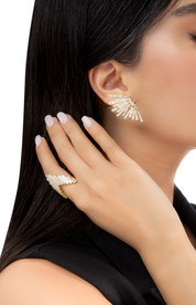 Galaxy - 18K YG / Dia Earring