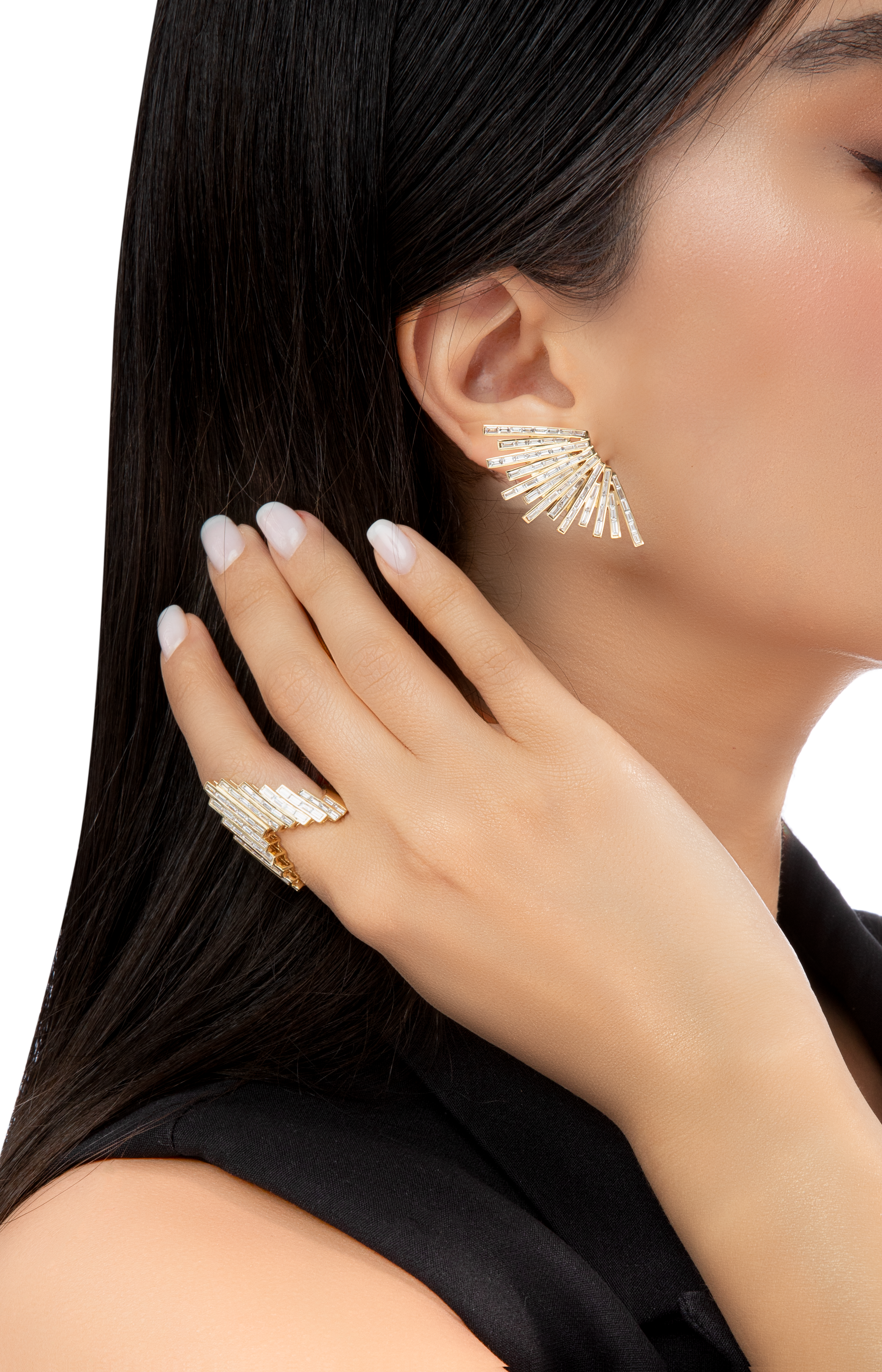 Galaxy - 18K YG / Dia Earring