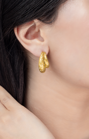 Skin - 18K YG / Dia Earring