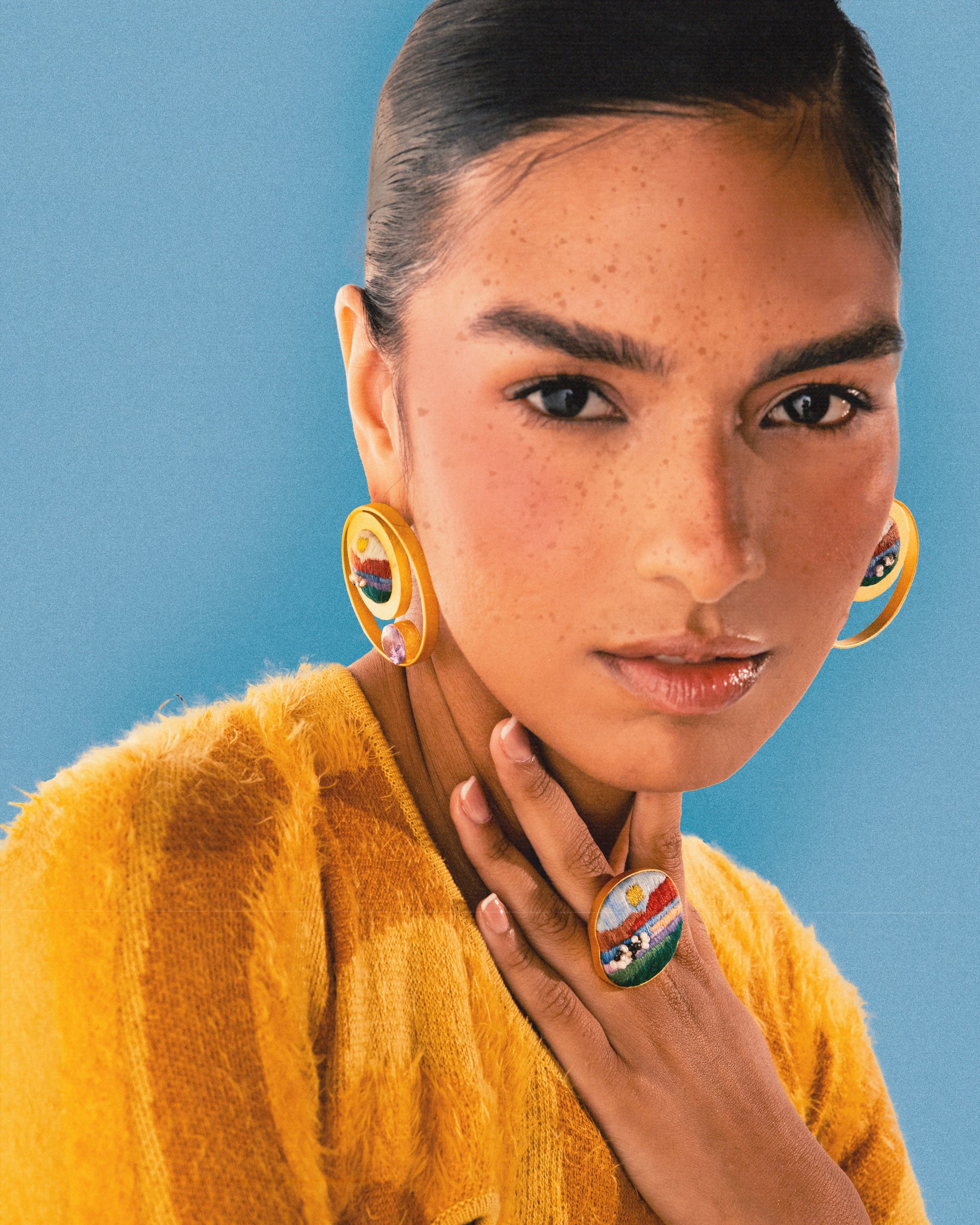 Over The Mountain Earring