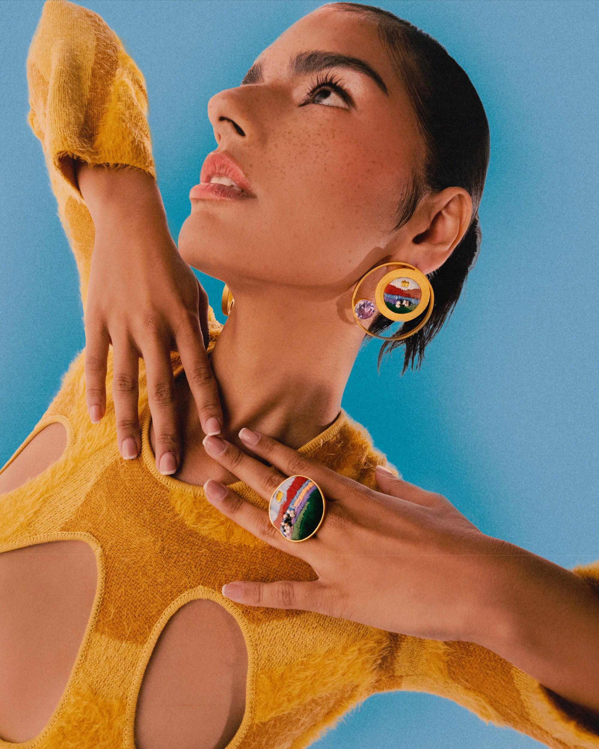 Over The Mountain Earring