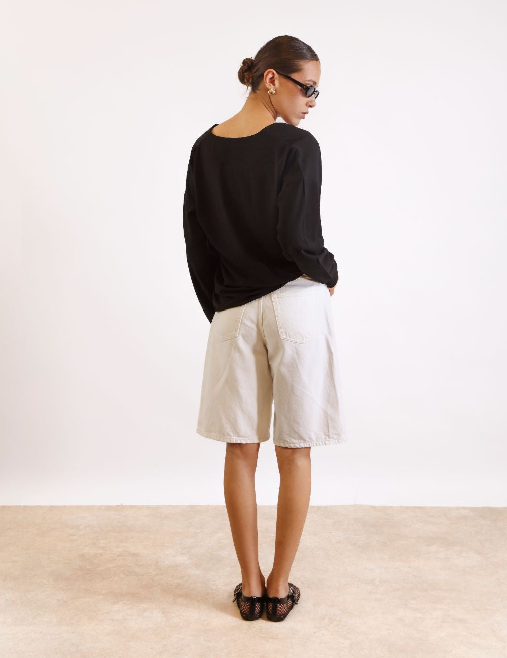 Crepe V-Neck Top