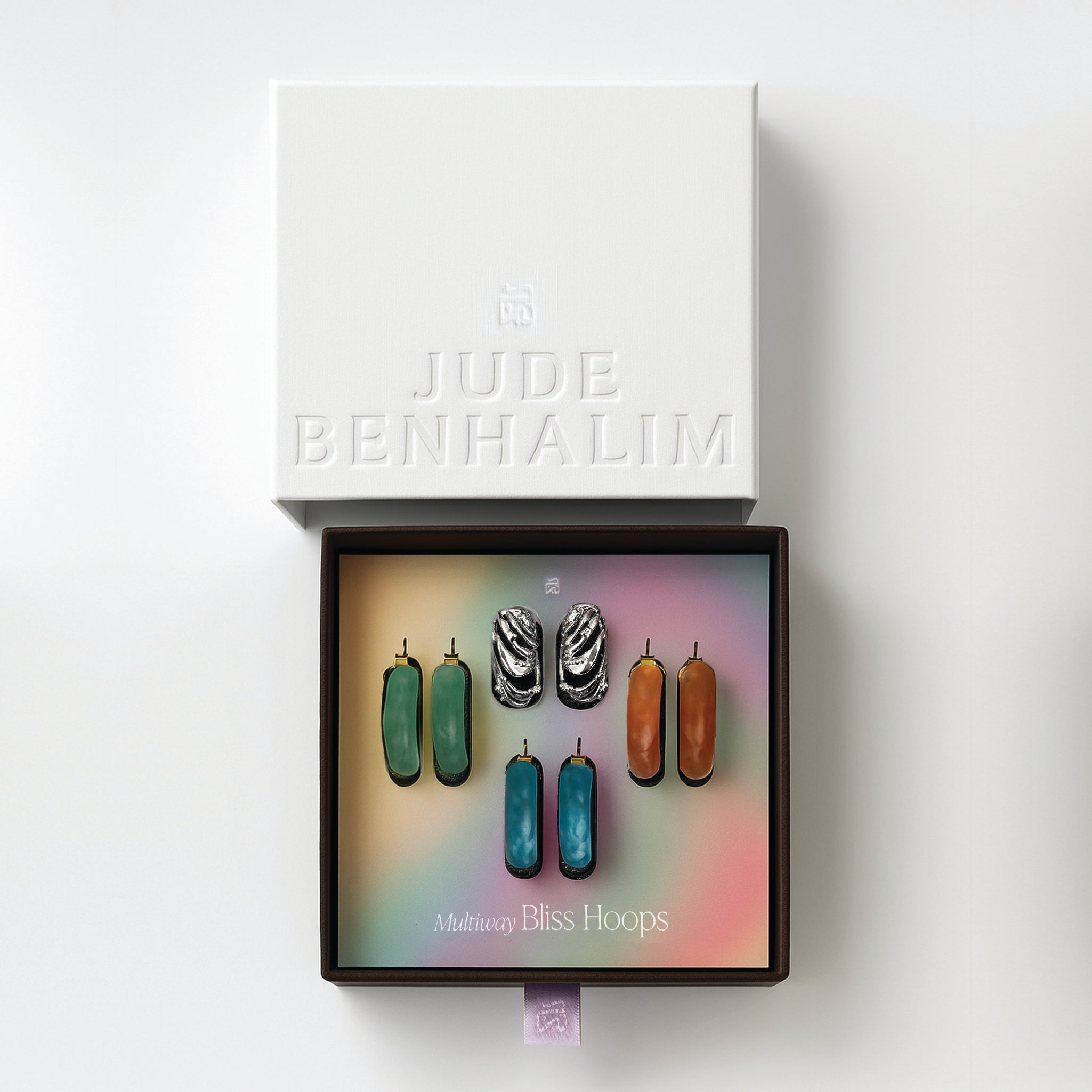 Multi-way Bliss Hoops Rhodium