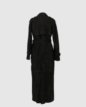 Astrid Suede Coat Black