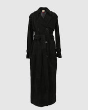 Astrid Suede Coat Black