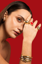 The Aura White Gold Bangle