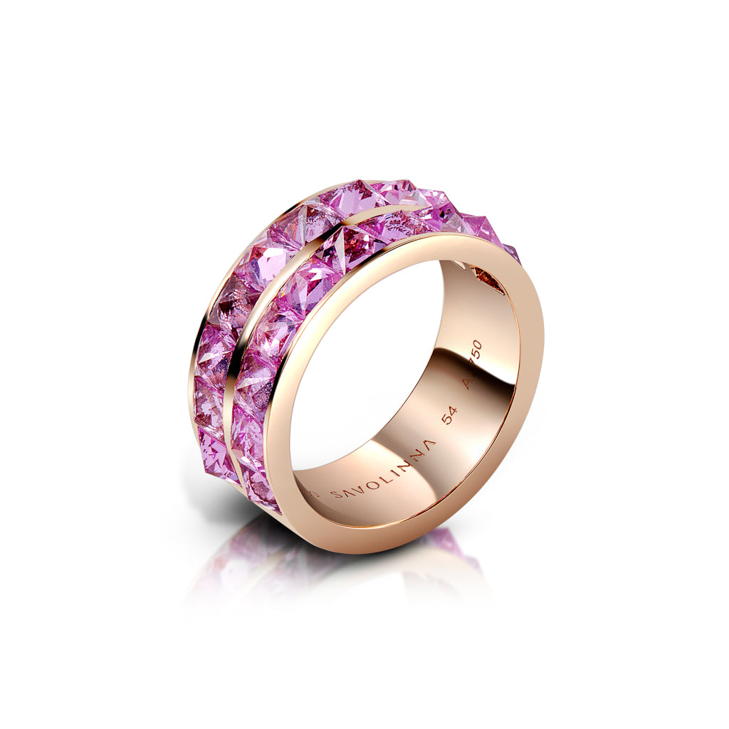 BeSpikedStackBandDoubleRowPinkSapphires.jpg