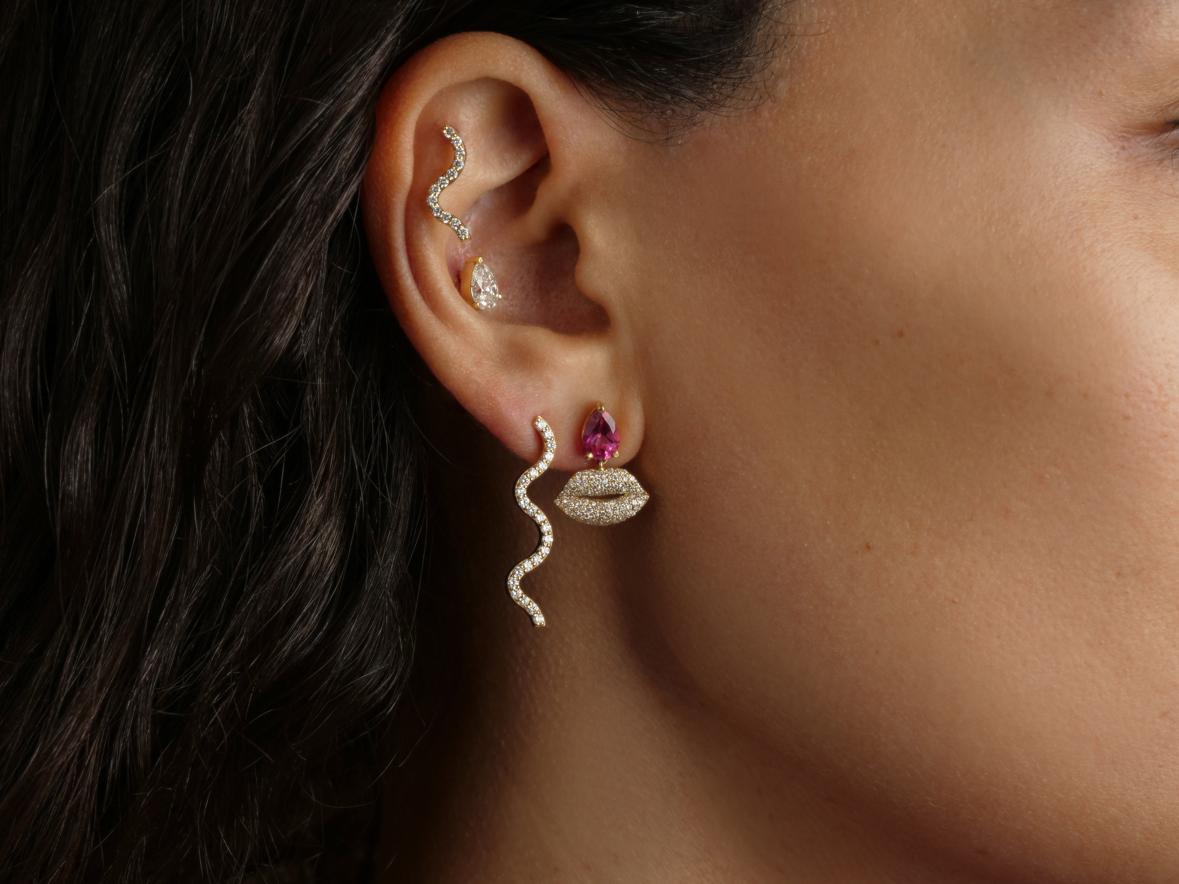 The Bottom Lip Dangle Earring