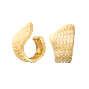 18K YG BRUSHED SNAKE RING