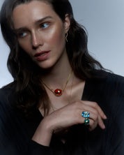 The Emerald Diamond Cage Ring