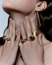 The Floating Princess Wave Ring