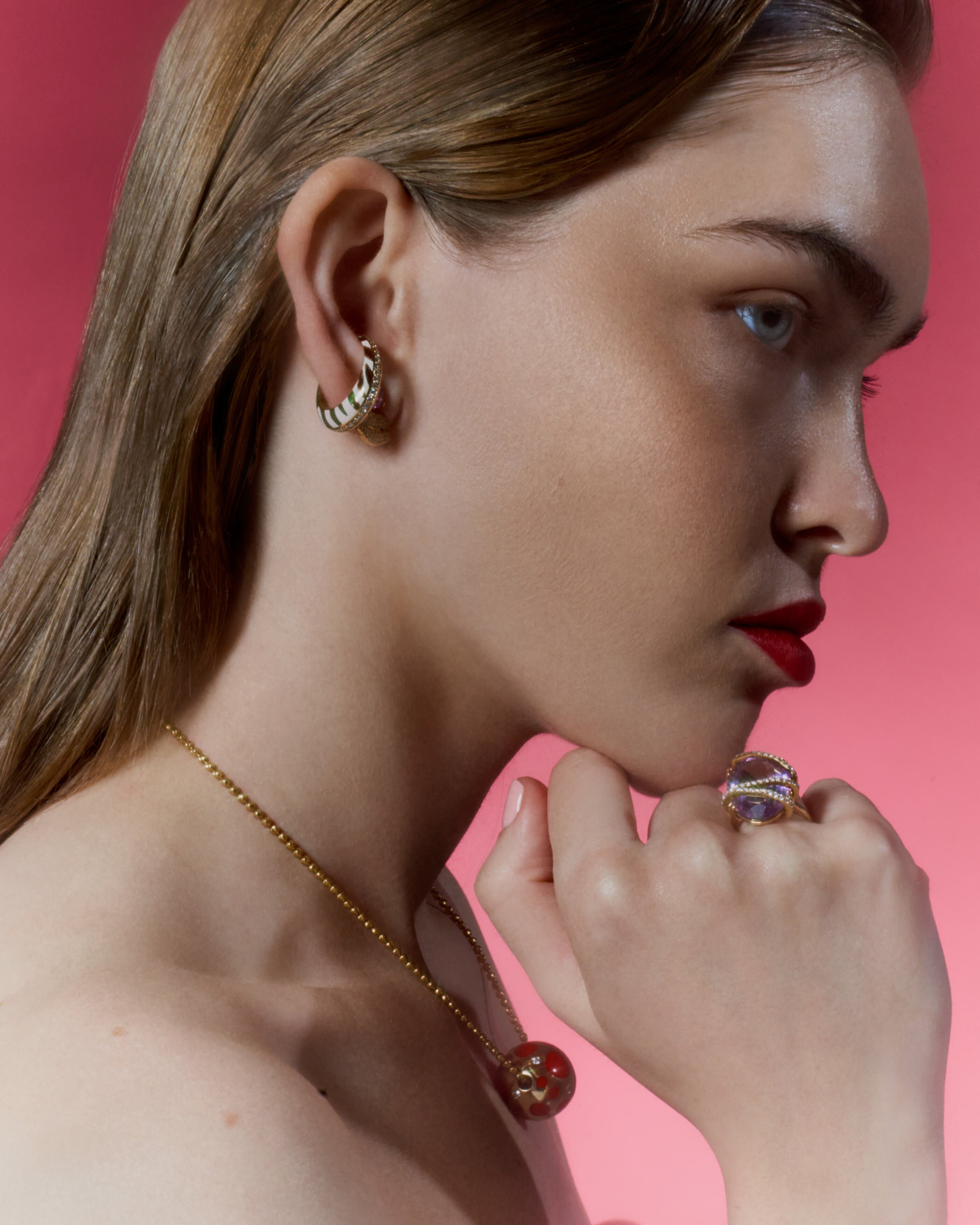 The Striped Chunk It Up Ear Cuff