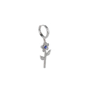 Flower Earring in White Gold with Diamonds