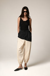 Two Tone Balloon Pants