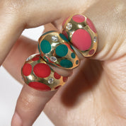 The Polka Fossil Pinky Ring