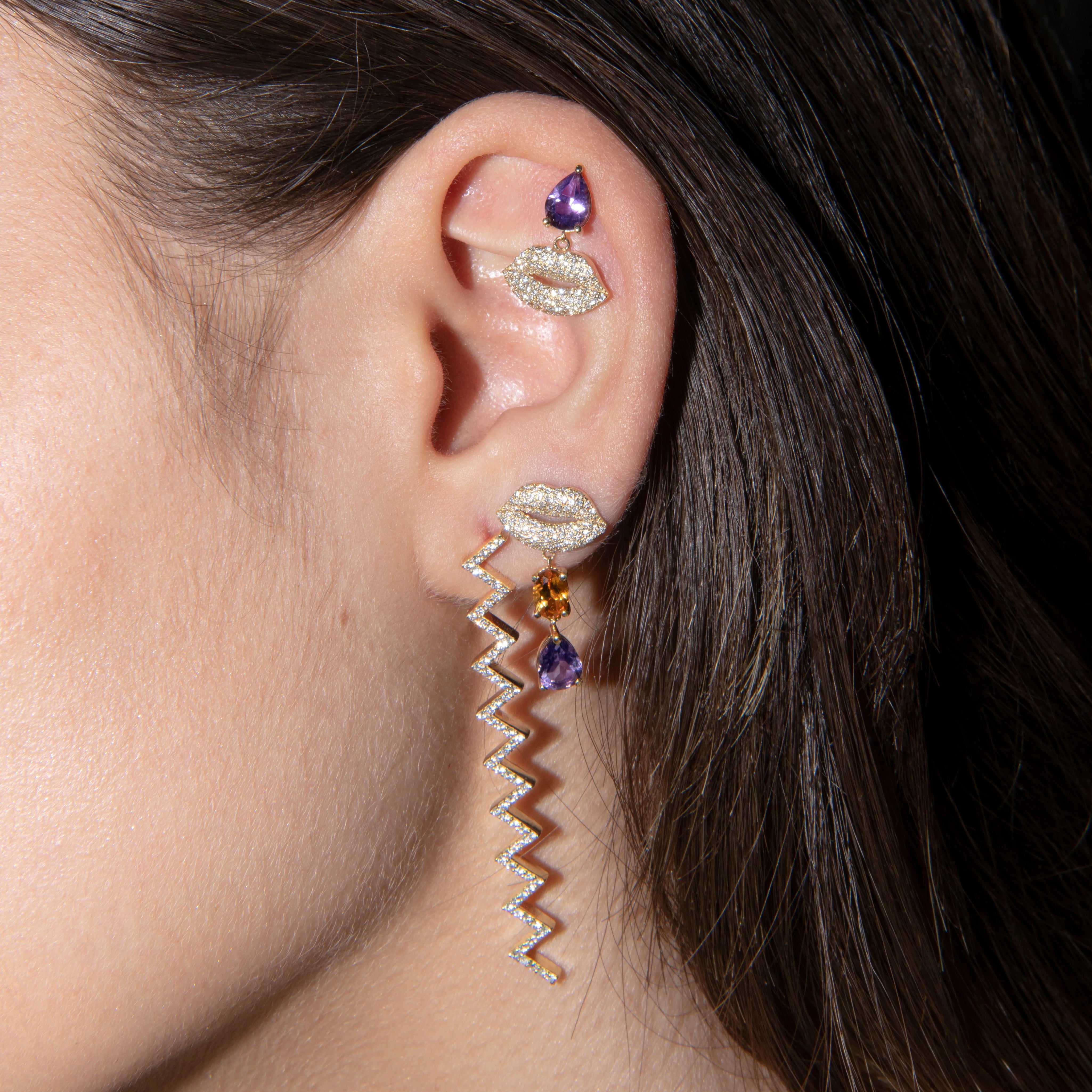 The Bottom Lip Dangle Earring