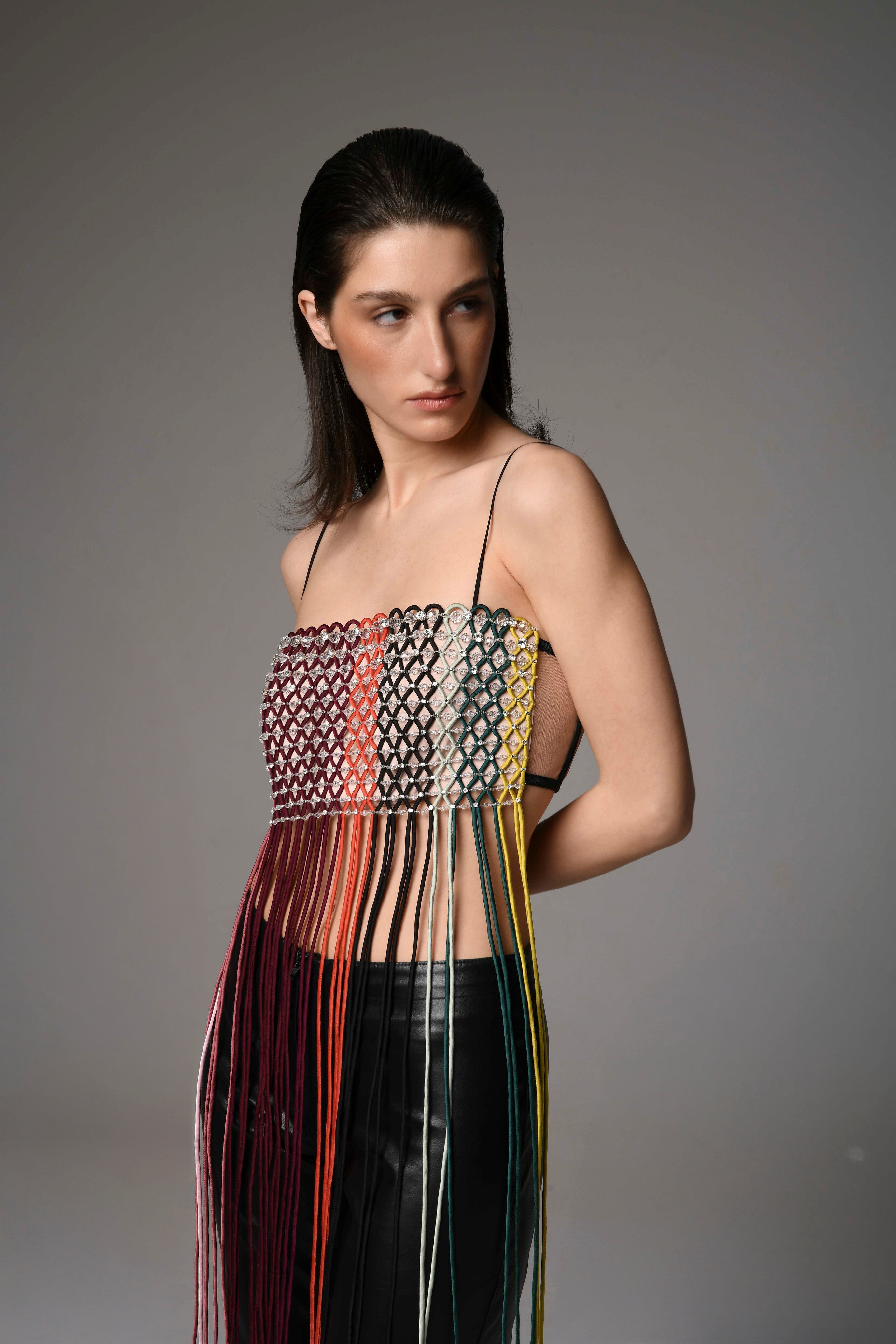 Multicolor Intricate Bralette