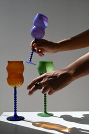 Dreamlike wine glasses Trio