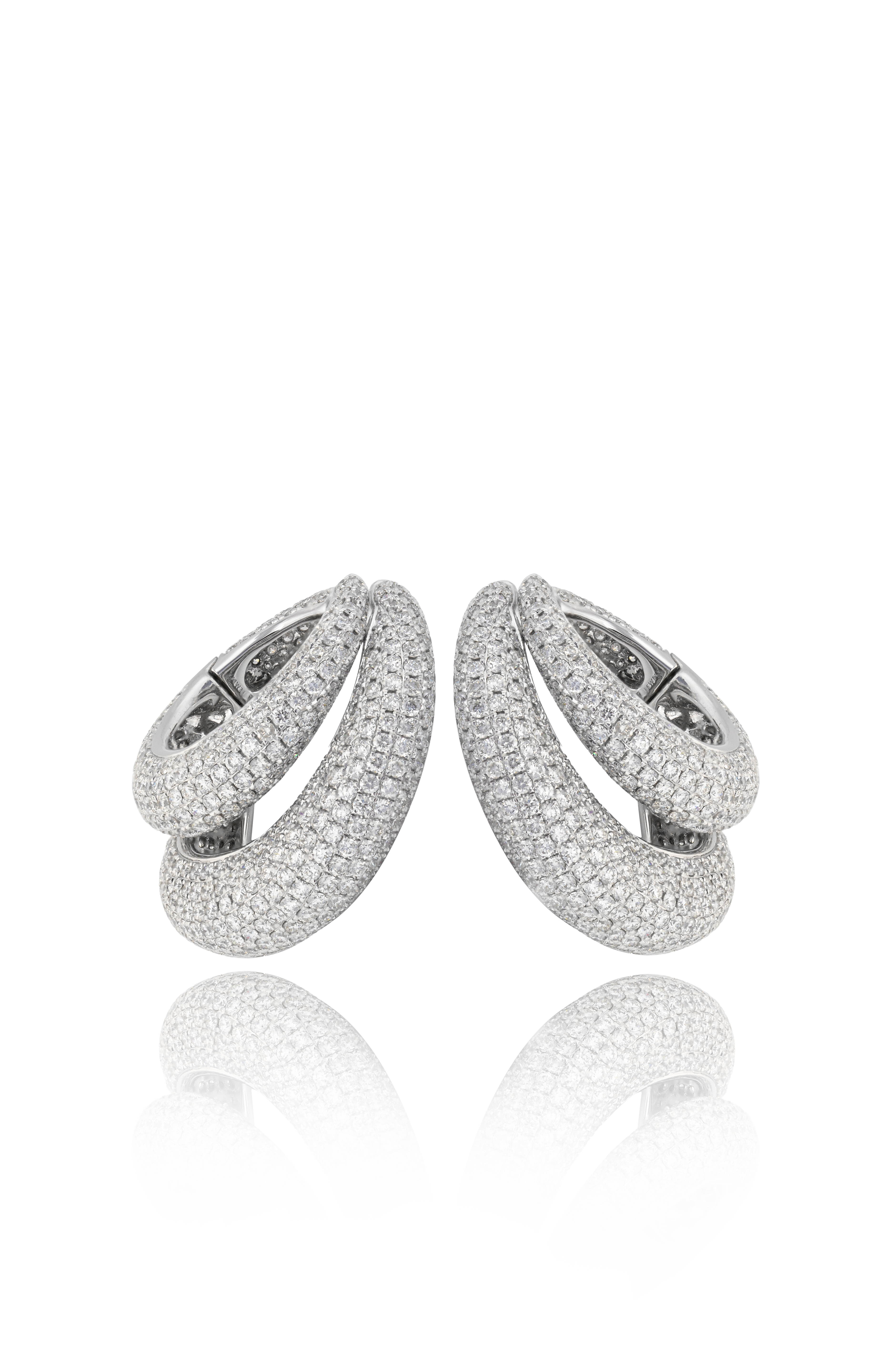 Skin - 18K WG / Dia Earring