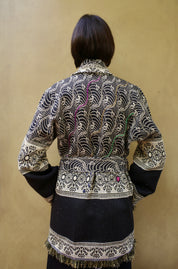 Embroidered Wrap Kaftan