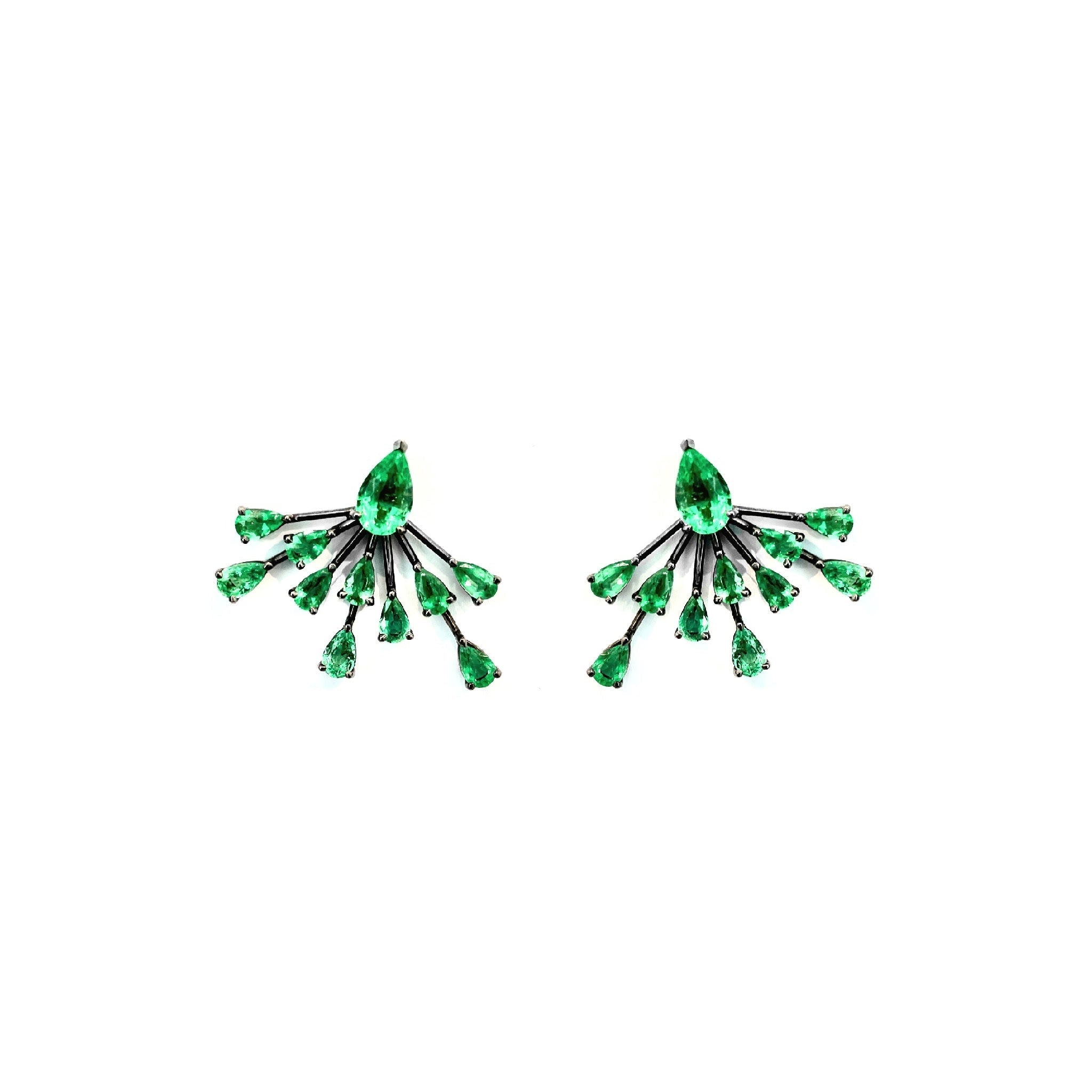 Emerald Firework Earring