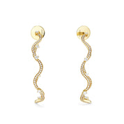 The Large Wave Hoop Earring