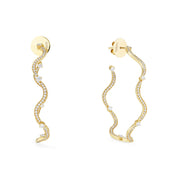 The Large Wave Hoop Earring
