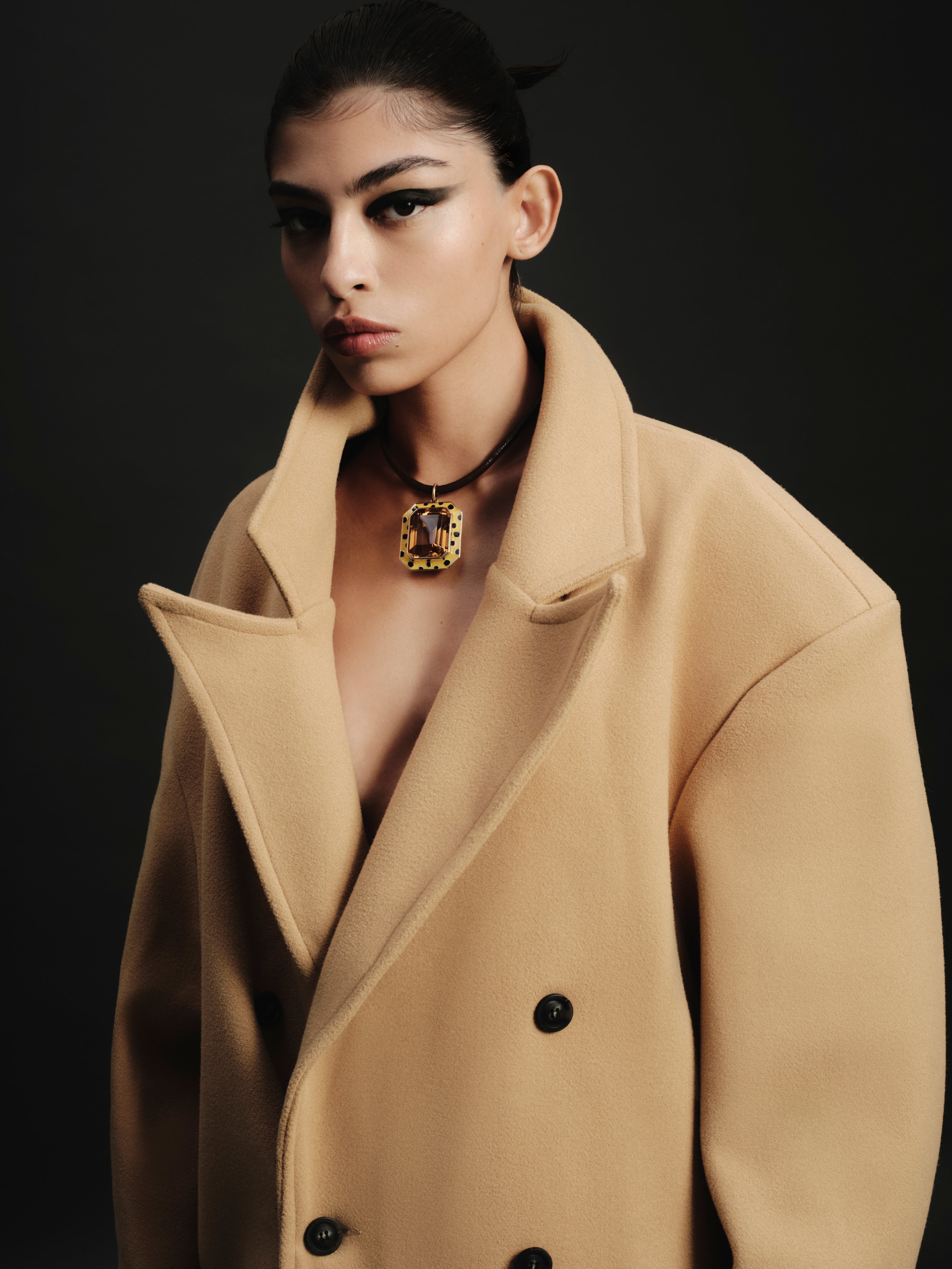 The Citrine Orchid Pendant