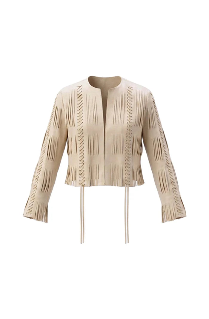 Caniayla Leather Jacket Butter Yellow