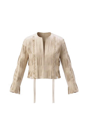 Caniayla Leather Jacket Butter Yellow