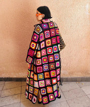 Isabella Jacket Long Black Pastel