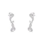 Small Wave Hoop Earrings