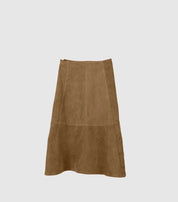 Isabelle Suede Skirt Beige