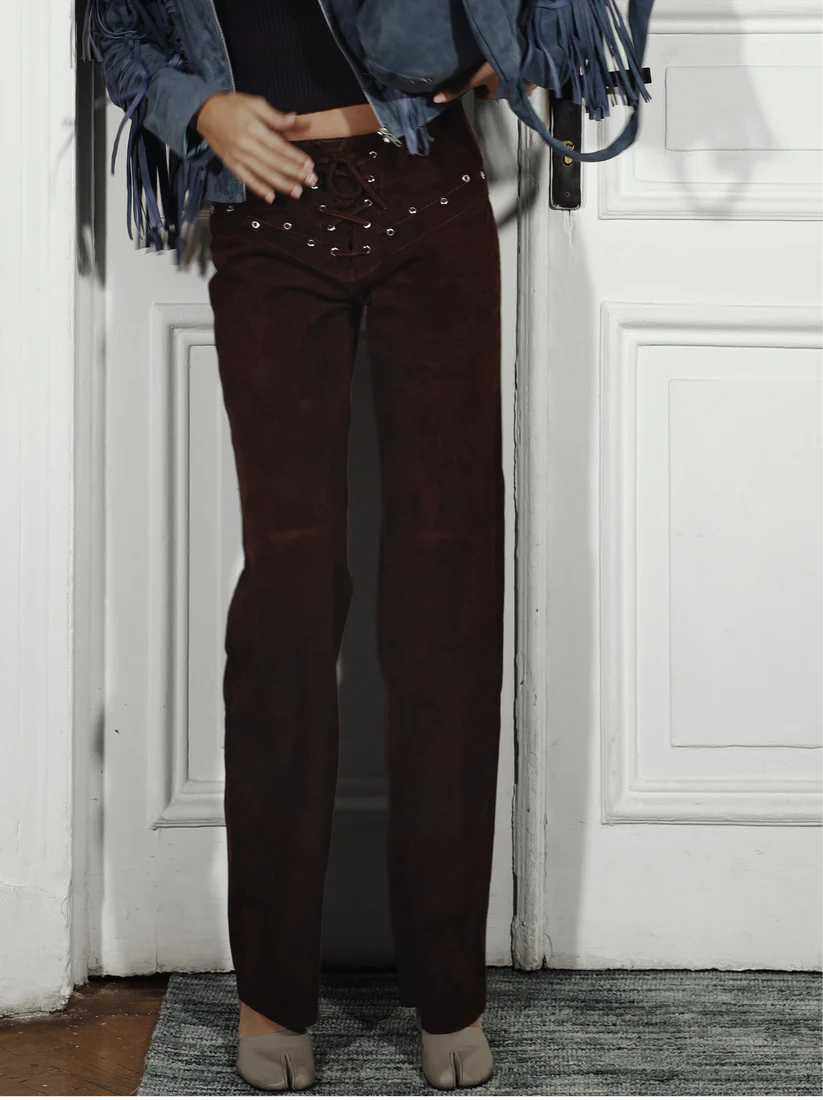 Jason Suede Pants Brown