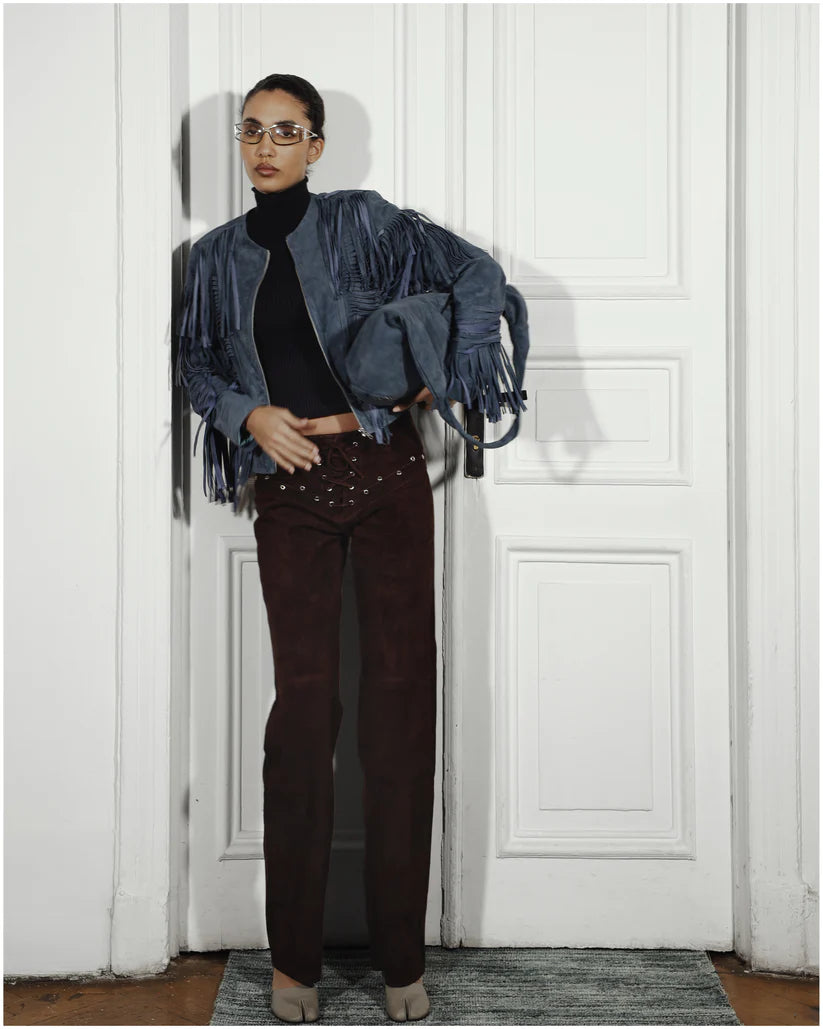 Jason Suede Pants Brown