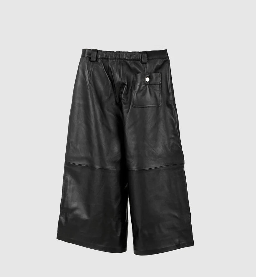 Justin Leather Pants Black