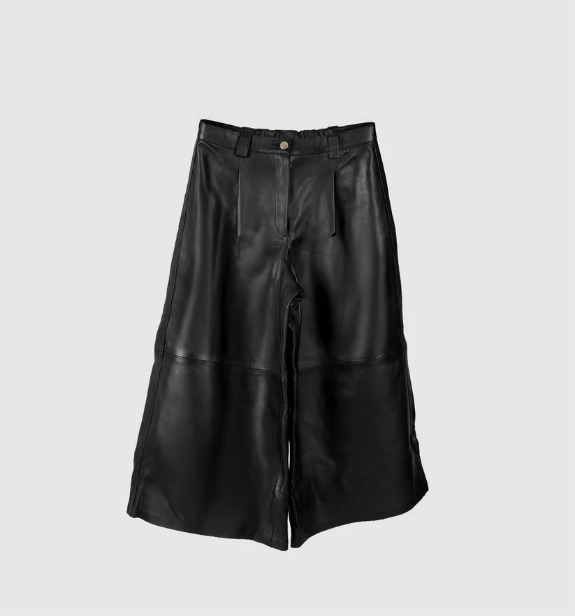 Justin Leather Pants Black