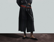 Justin Leather Pants Black