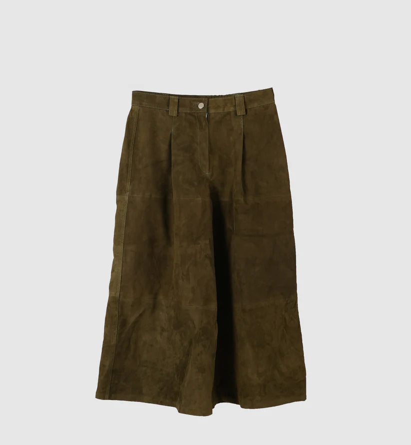 Justin Suede Pants Olive