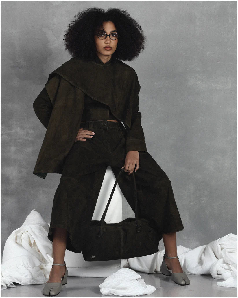 Justin Suede Pants Olive