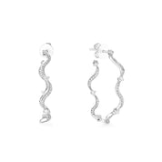 The Medium Wave Hoop Earring